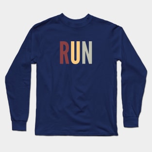 Run Athletic Retro 80s Long Sleeve T-Shirt